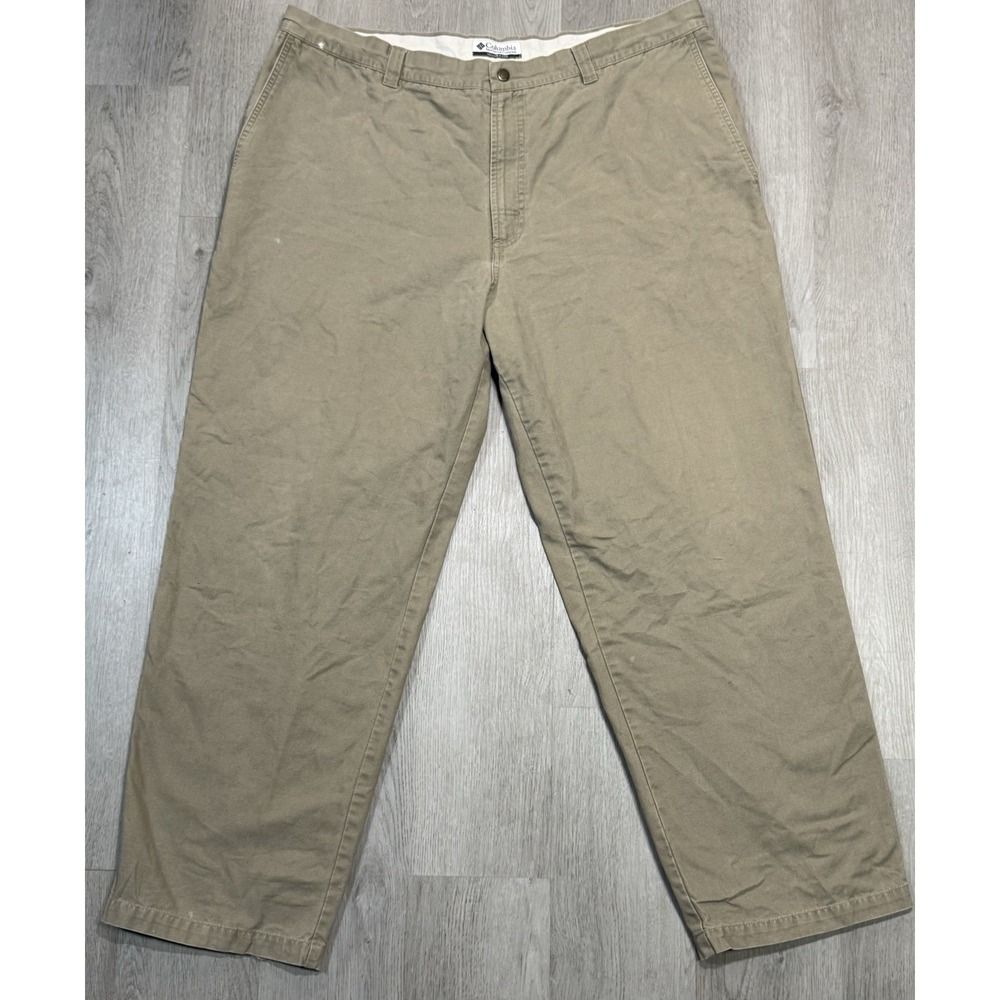 Columbia Canvas Pant Mens 42x30 Cotton Straight Workwear Outdoor Hiking Cargo